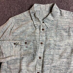 Equipment 100% Silk Women Blouse Button Shirt Mint Green Minimalist Classy Small